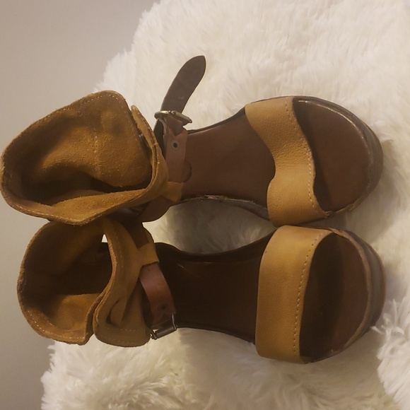 Airstep 2 tone brown leather shoes - Picture 8 of 12